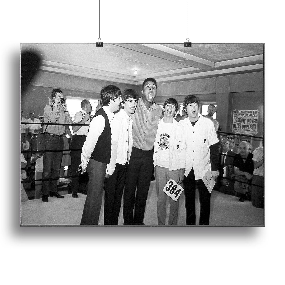 The Beatles meet Muhammad Ali Canvas Print or Poster - Canvas Art Rocks - 2