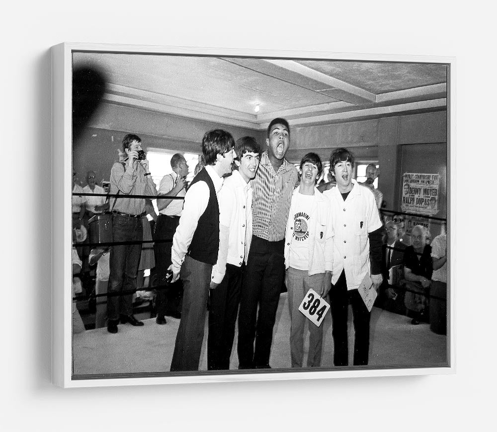 The Beatles meet Muhammad Ali HD Metal Print