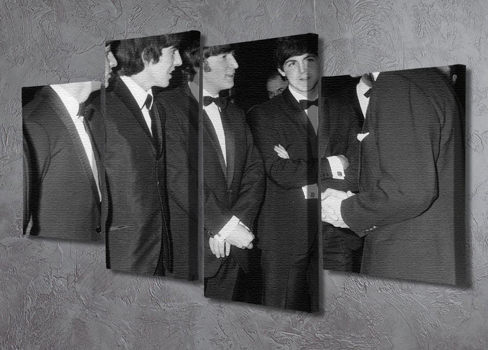 The Beatles meet Prince Philip 4 Split Panel Canvas - Canvas Art Rocks - 2