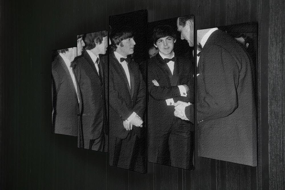 The Beatles meet Prince Philip 5 Split Panel Canvas - Canvas Art Rocks - 2
