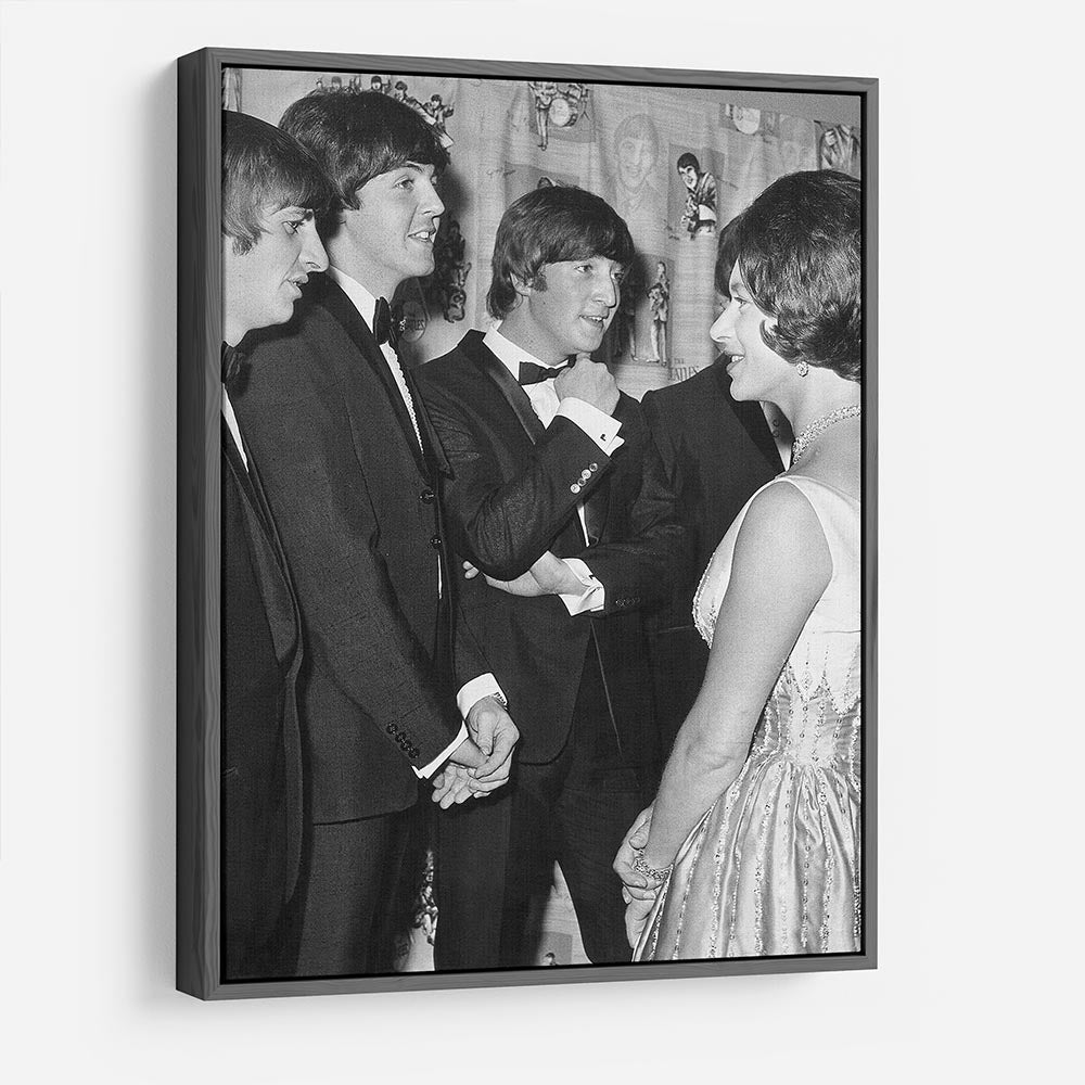 The Beatles meet Princess Margaret HD Metal Print