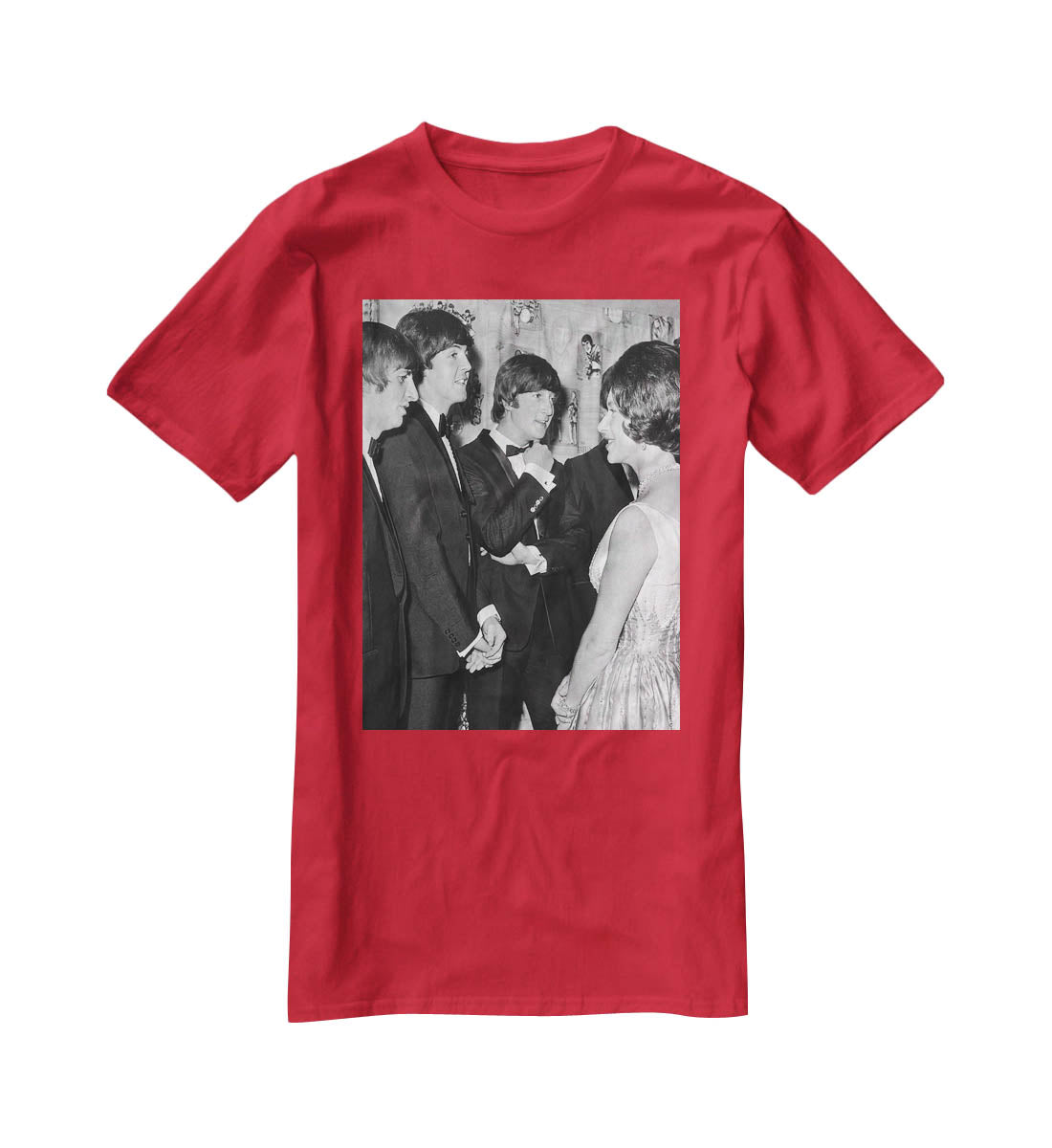 The Beatles meet Princess Margaret T-Shirt - Canvas Art Rocks - 4