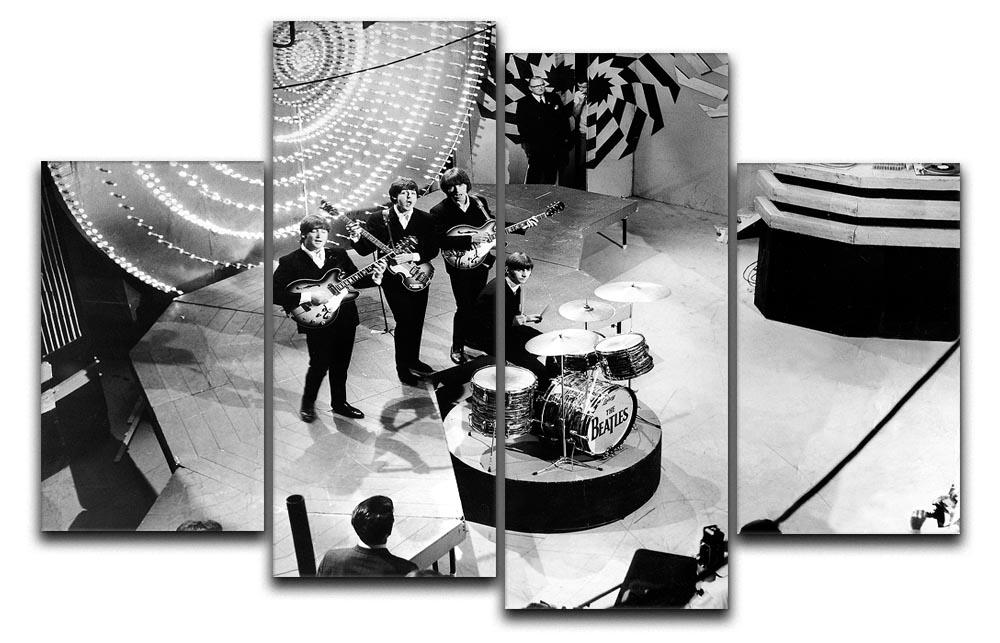The Beatles on Top of the Pops 4 Split Panel Canvas  - Canvas Art Rocks - 1