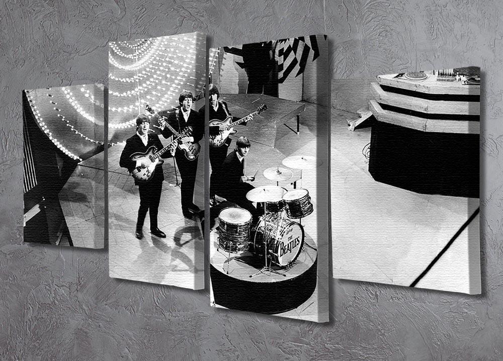 The Beatles on Top of the Pops 4 Split Panel Canvas - Canvas Art Rocks - 2
