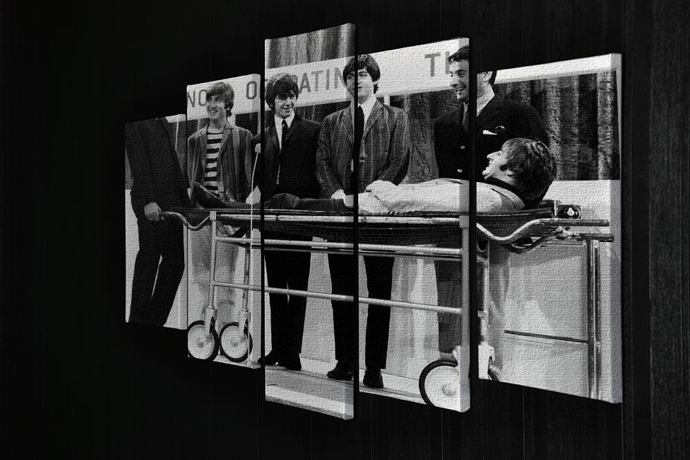 The Beatles with Mike and Bernie Winters 5 Split Panel Canvas - Canvas Art Rocks - 2