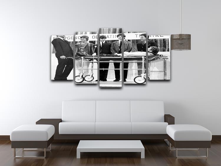 The Beatles with Mike and Bernie Winters 5 Split Panel Canvas - Canvas Art Rocks - 3