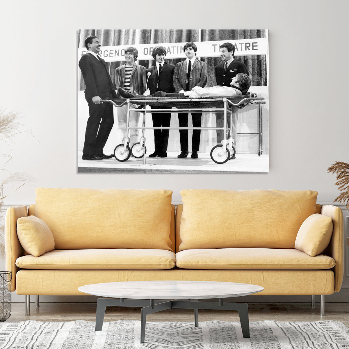 The Beatles with Mike and Bernie Winters Canvas Print or Poster - Canvas Art Rocks - 4