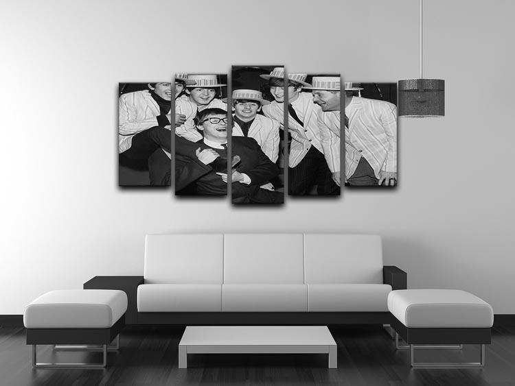 The Beatles with Morecambe and Wise 5 Split Panel Canvas - Canvas Art Rocks - 3
