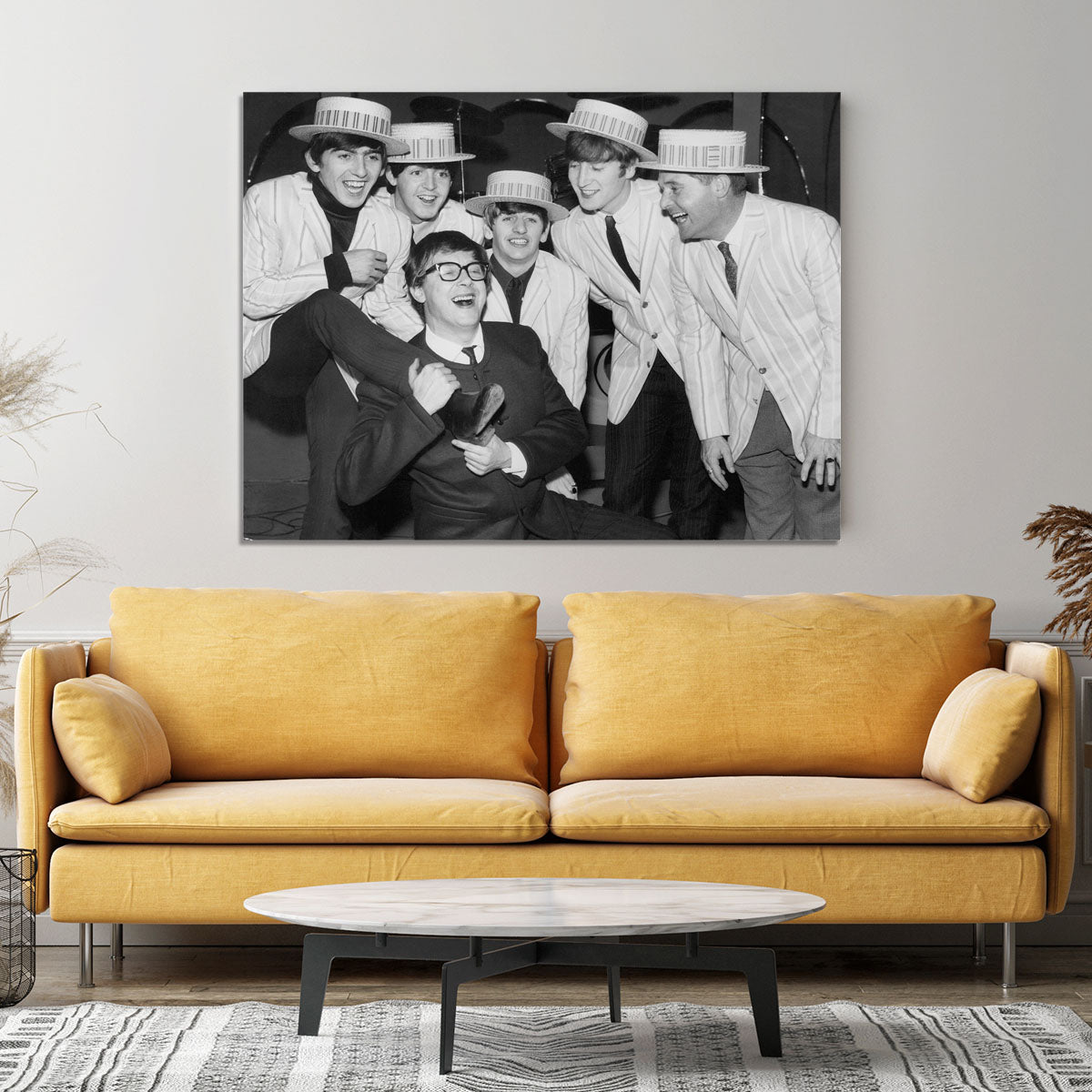 The Beatles with Morecambe and Wise Canvas Print or Poster - Canvas Art Rocks - 4
