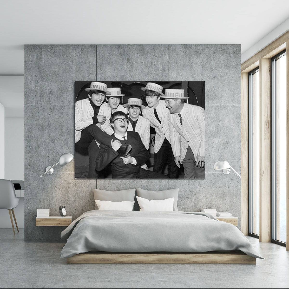 The Beatles with Morecambe and Wise Canvas Print or Poster - Canvas Art Rocks - 5