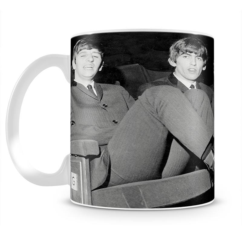 The Beatles with feet up in 1963 Mug - Canvas Art Rocks - 2