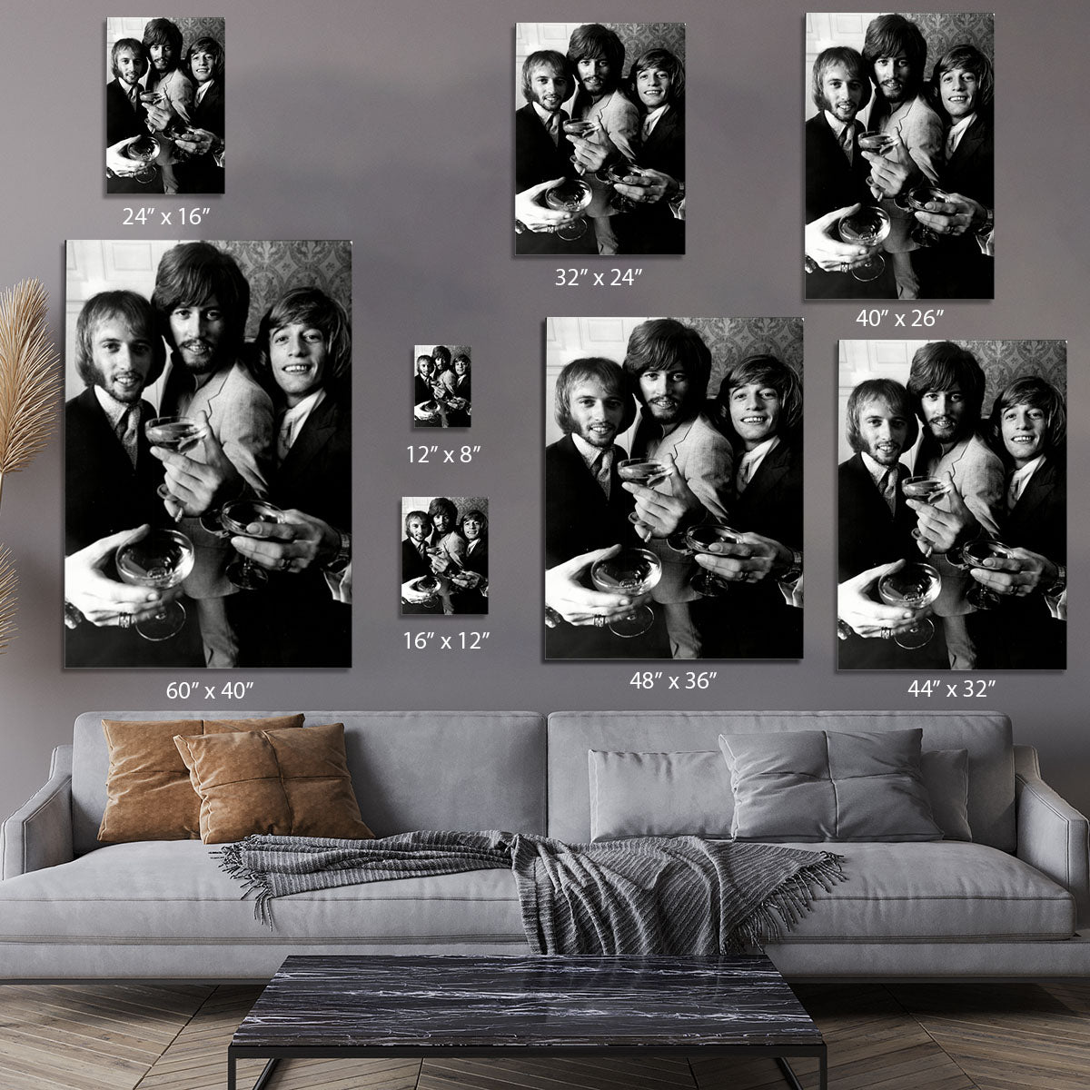 The Bee Gees Canvas Print or Poster - Canvas Art Rocks - 7