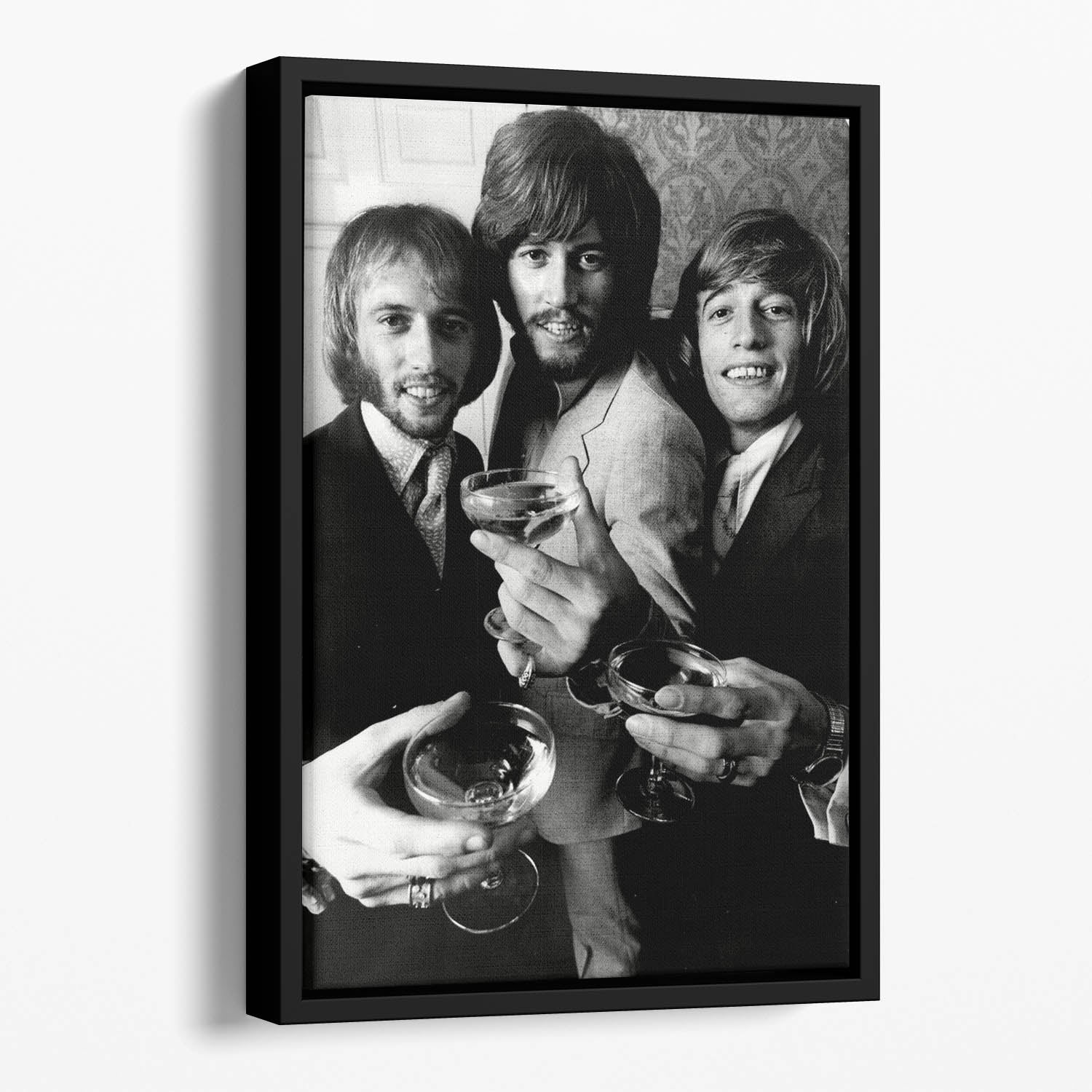 The Bee Gees Floating Framed Canvas