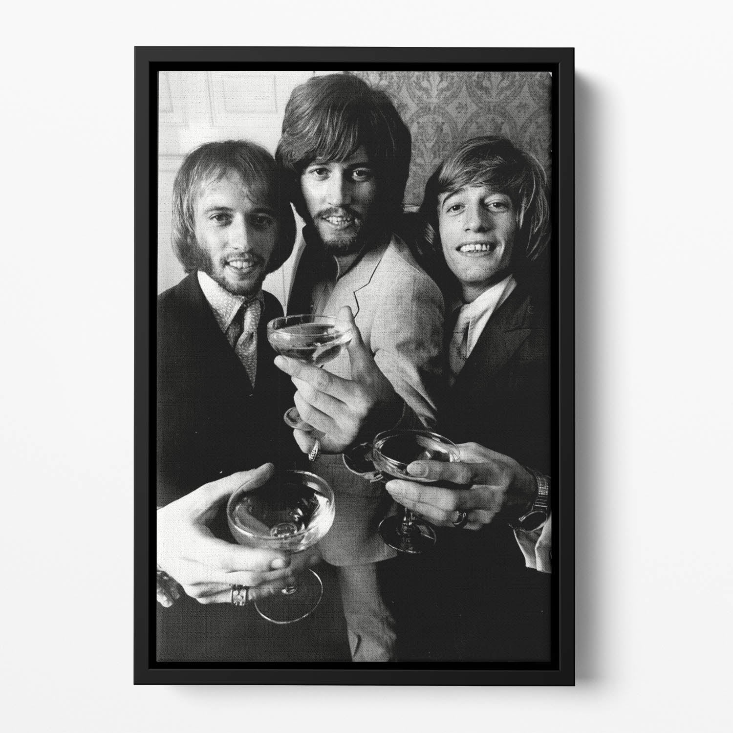 The Bee Gees Floating Framed Canvas