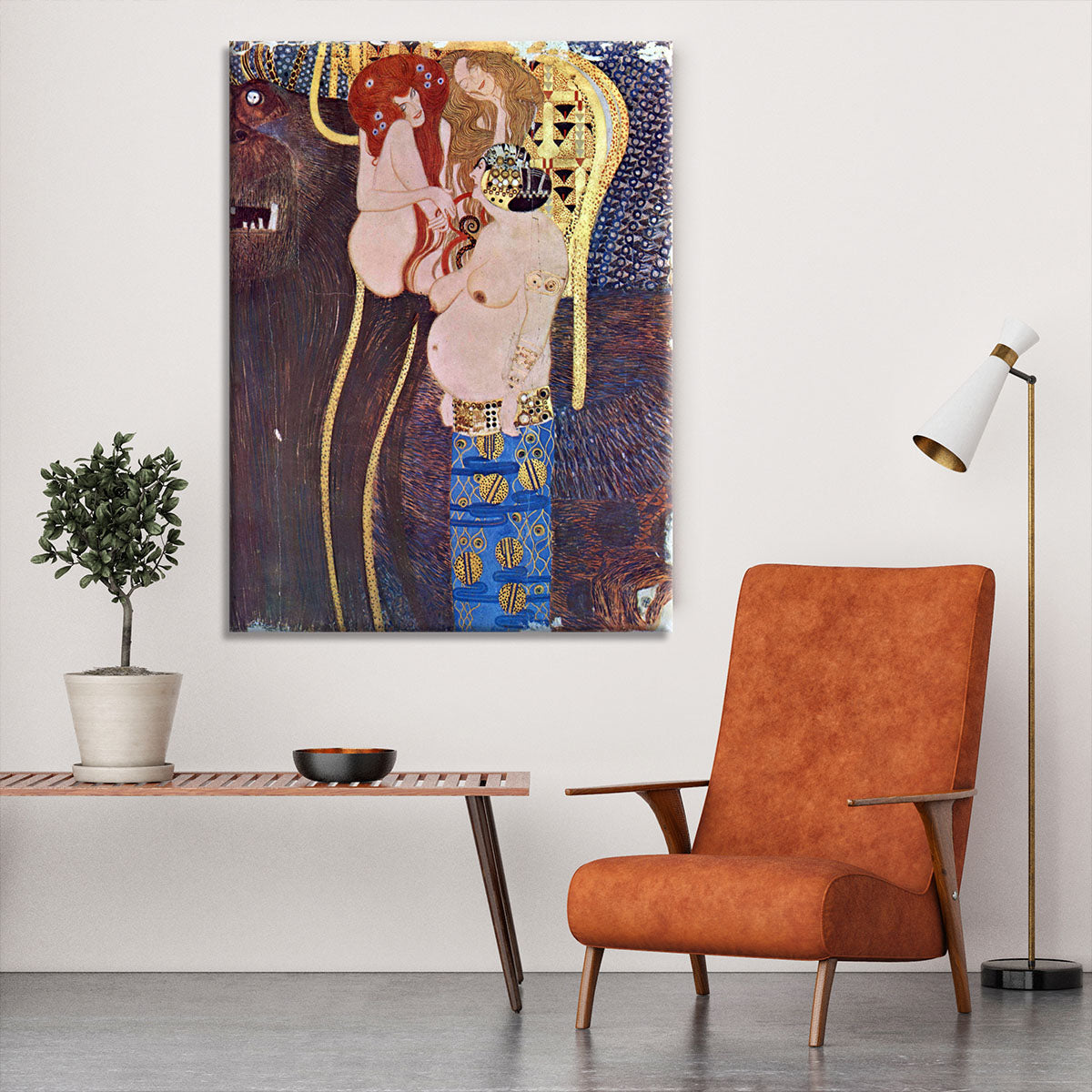The Beethoven Freize 2 by Klimt Canvas Print or Poster - Canvas Art Rocks - 6