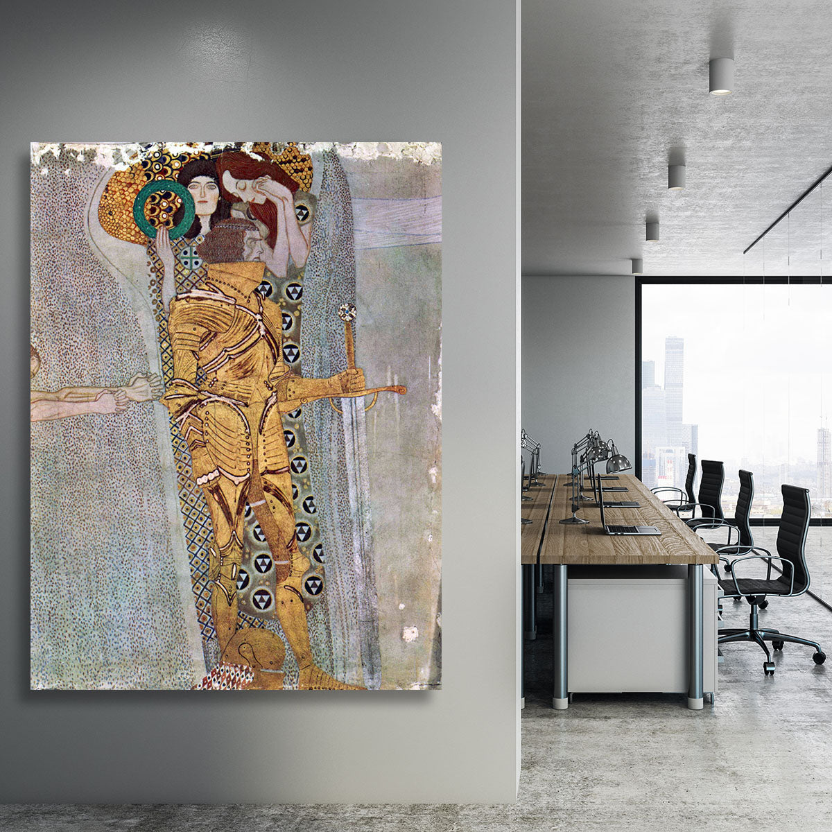 The Beethoven Freize by Klimt Canvas Print or Poster - Canvas Art Rocks - 3