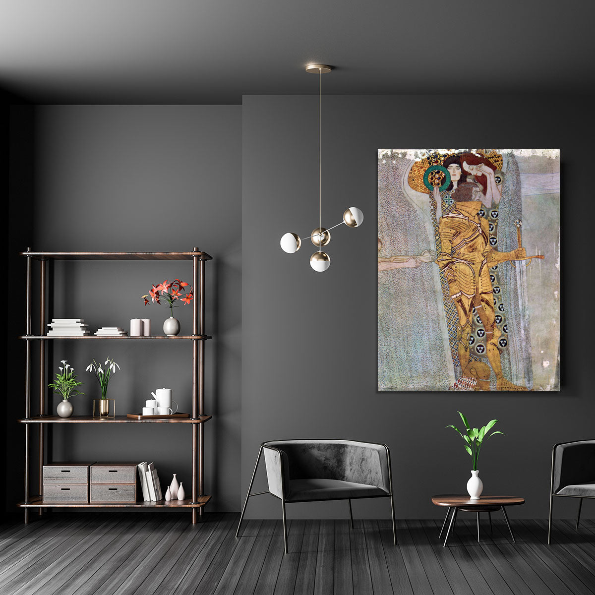 The Beethoven Freize by Klimt Canvas Print or Poster - Canvas Art Rocks - 5