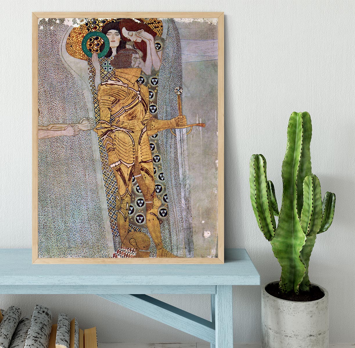 The Beethoven Freize by Klimt Framed Print - Canvas Art Rocks - 4