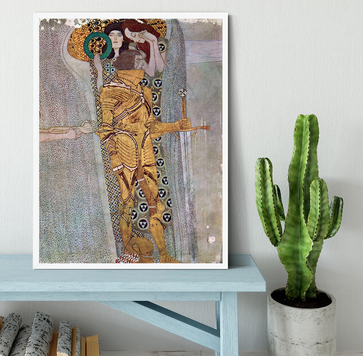 The Beethoven Freize by Klimt Framed Print - Canvas Art Rocks -6