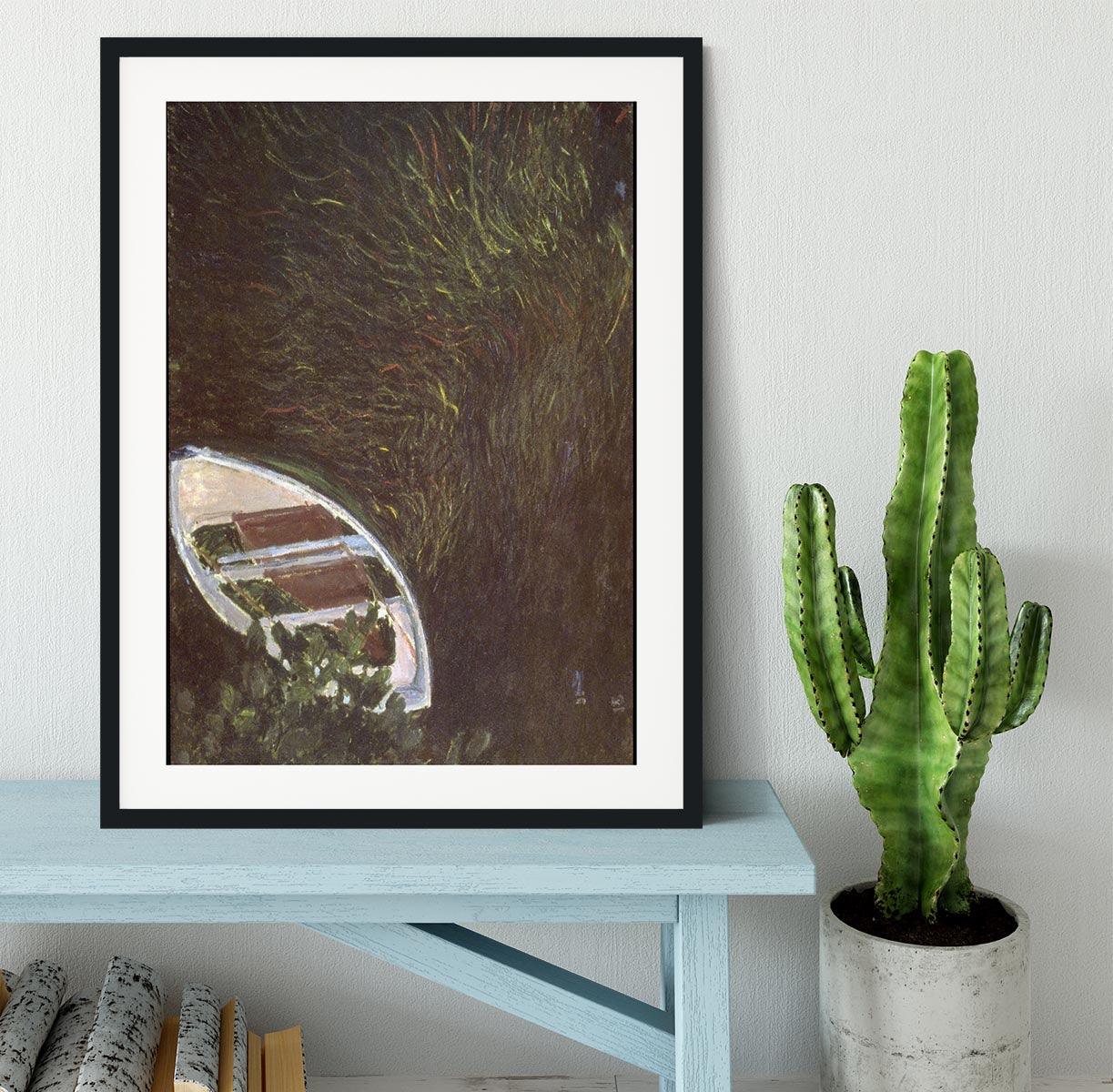 The Boat by Monet Framed Print - Canvas Art Rocks - 1