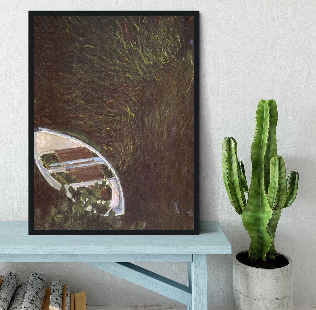 The Boat by Monet Framed Print - Canvas Art Rocks - 2