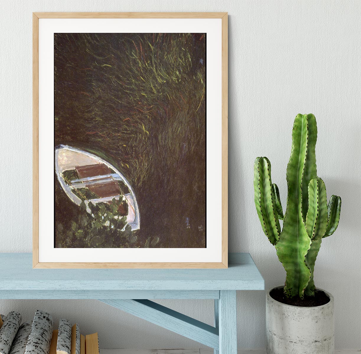 The Boat by Monet Framed Print - Canvas Art Rocks - 3