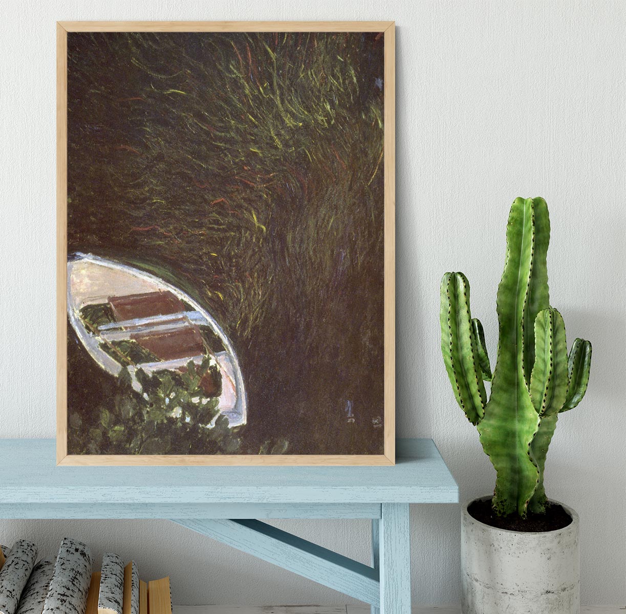 The Boat by Monet Framed Print - Canvas Art Rocks - 4