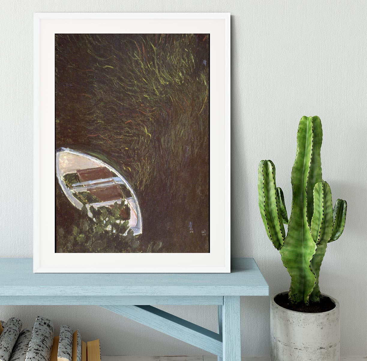 The Boat by Monet Framed Print - Canvas Art Rocks - 5