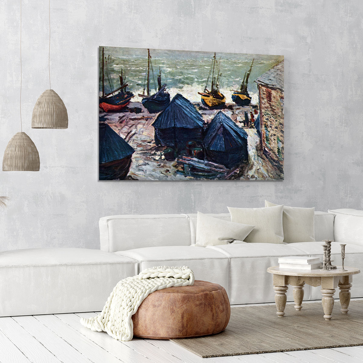 The Boats by Monet Canvas Print or Poster - Canvas Art Rocks - 6