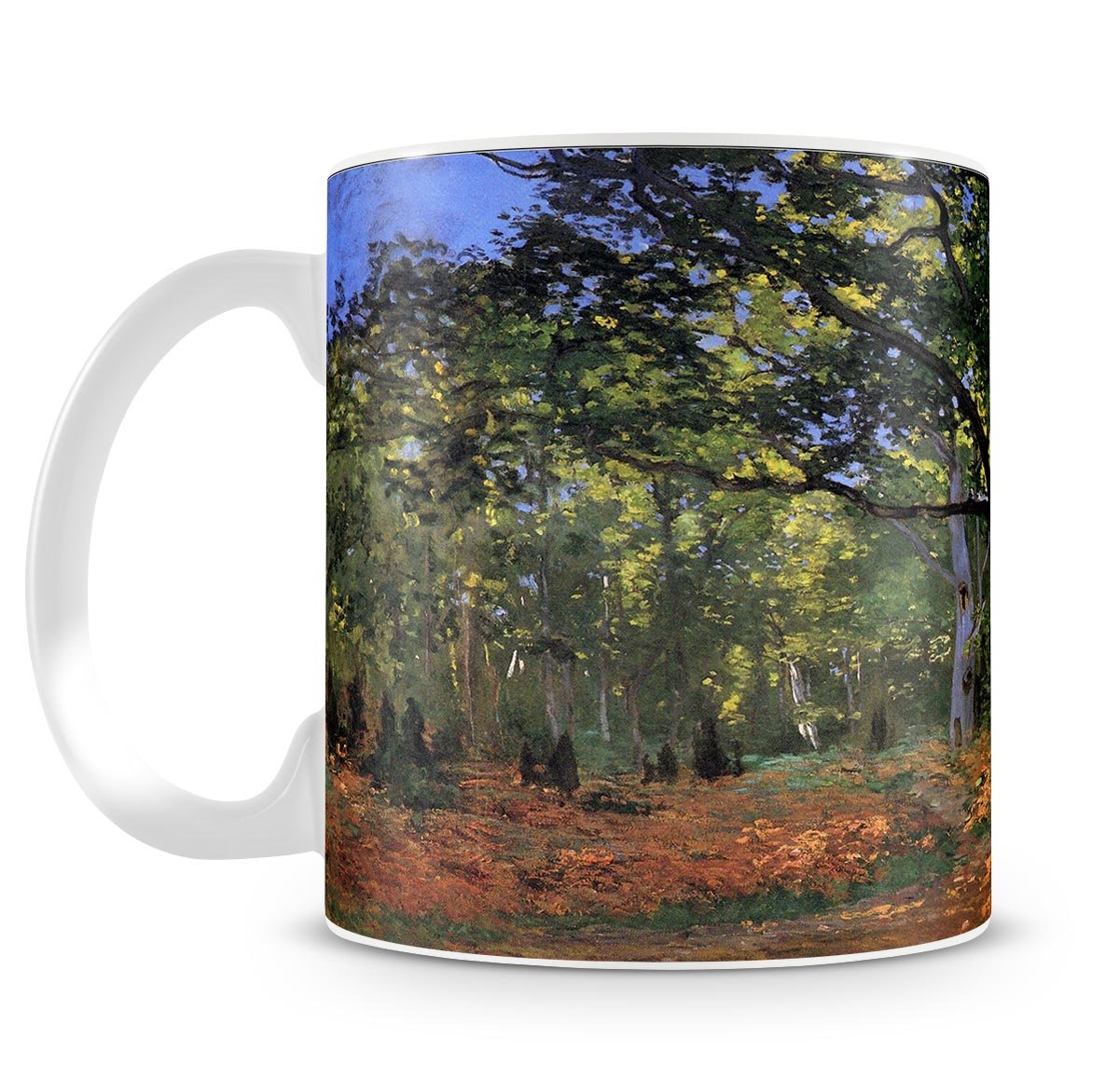 The Bodmer oak Fontainbleau forest by Monet Mug - Canvas Art Rocks - 4