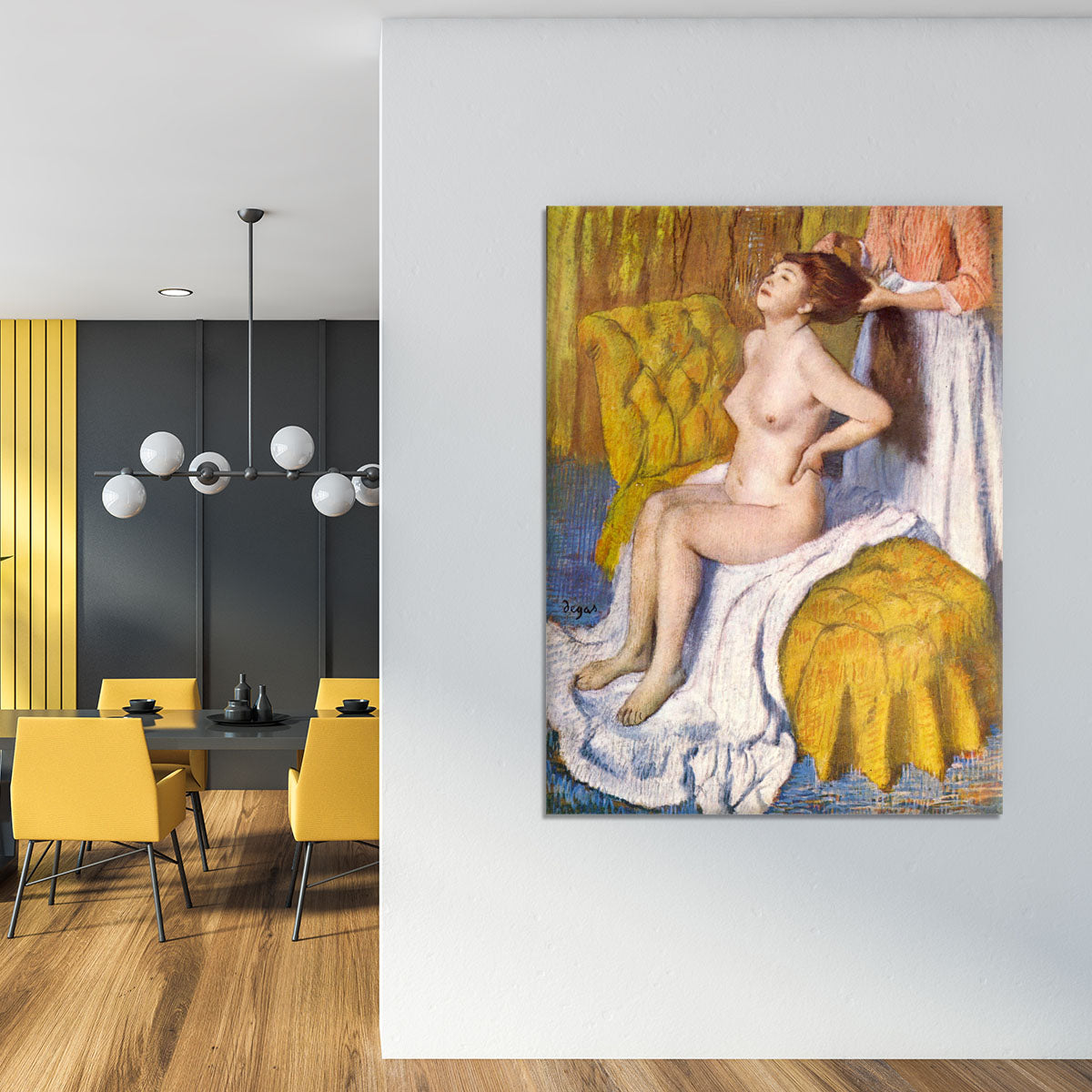 The Body Care by Degas Canvas Print or Poster - Canvas Art Rocks - 4
