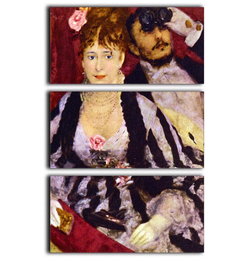 The Box by Renoir 3 Split Panel Canvas Print - Canvas Art Rocks - 1