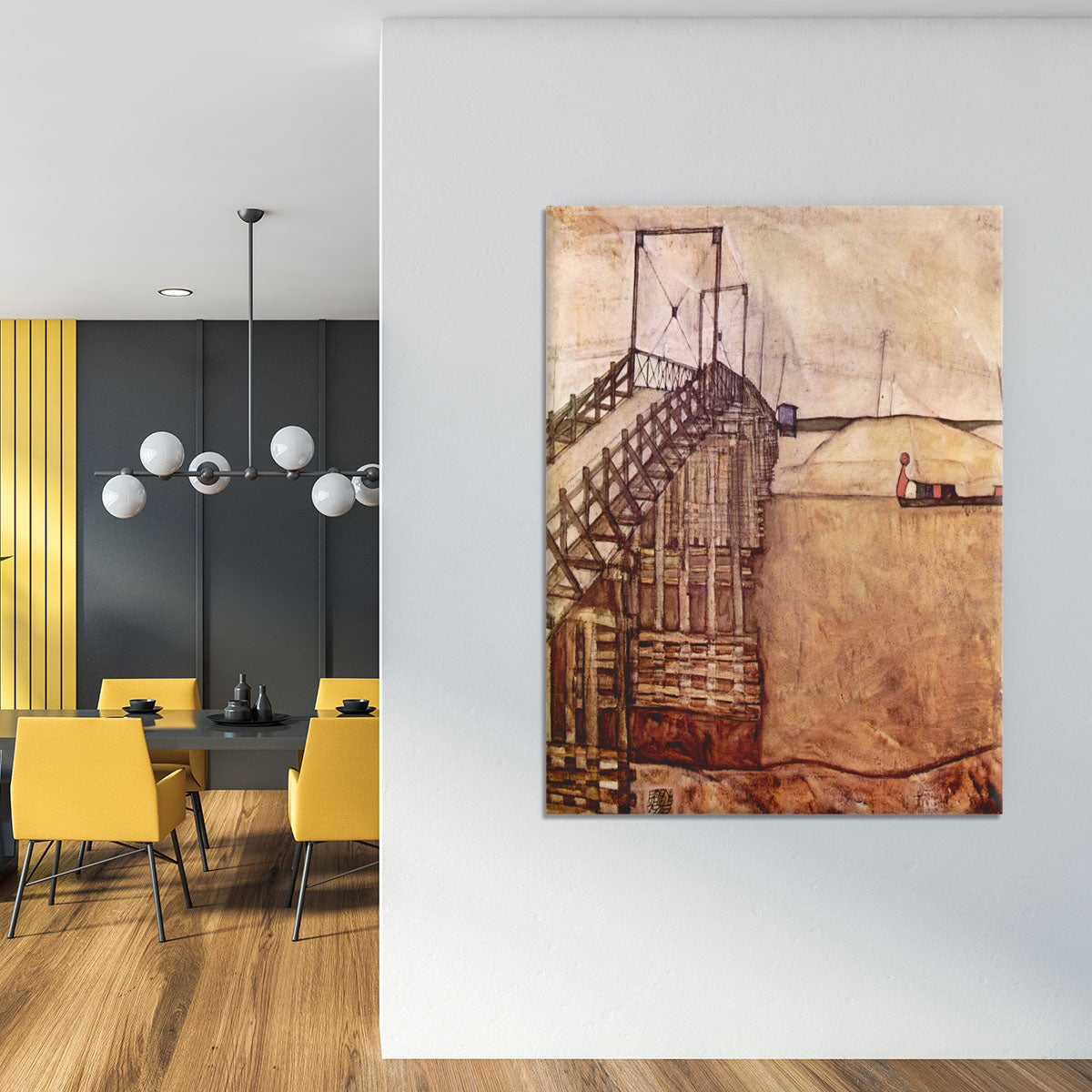 The Bridge by Egon Schiele Canvas Print or Poster - Canvas Art Rocks - 4