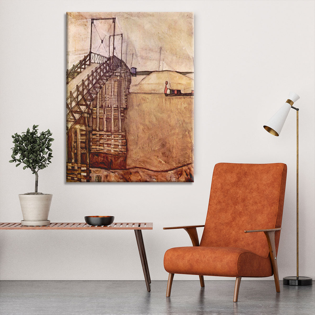 The Bridge by Egon Schiele Canvas Print or Poster - Canvas Art Rocks - 6