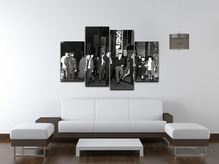 The Cavern Club Liverpool 1964 4 Split Panel Canvas - Canvas Art Rocks - 3
