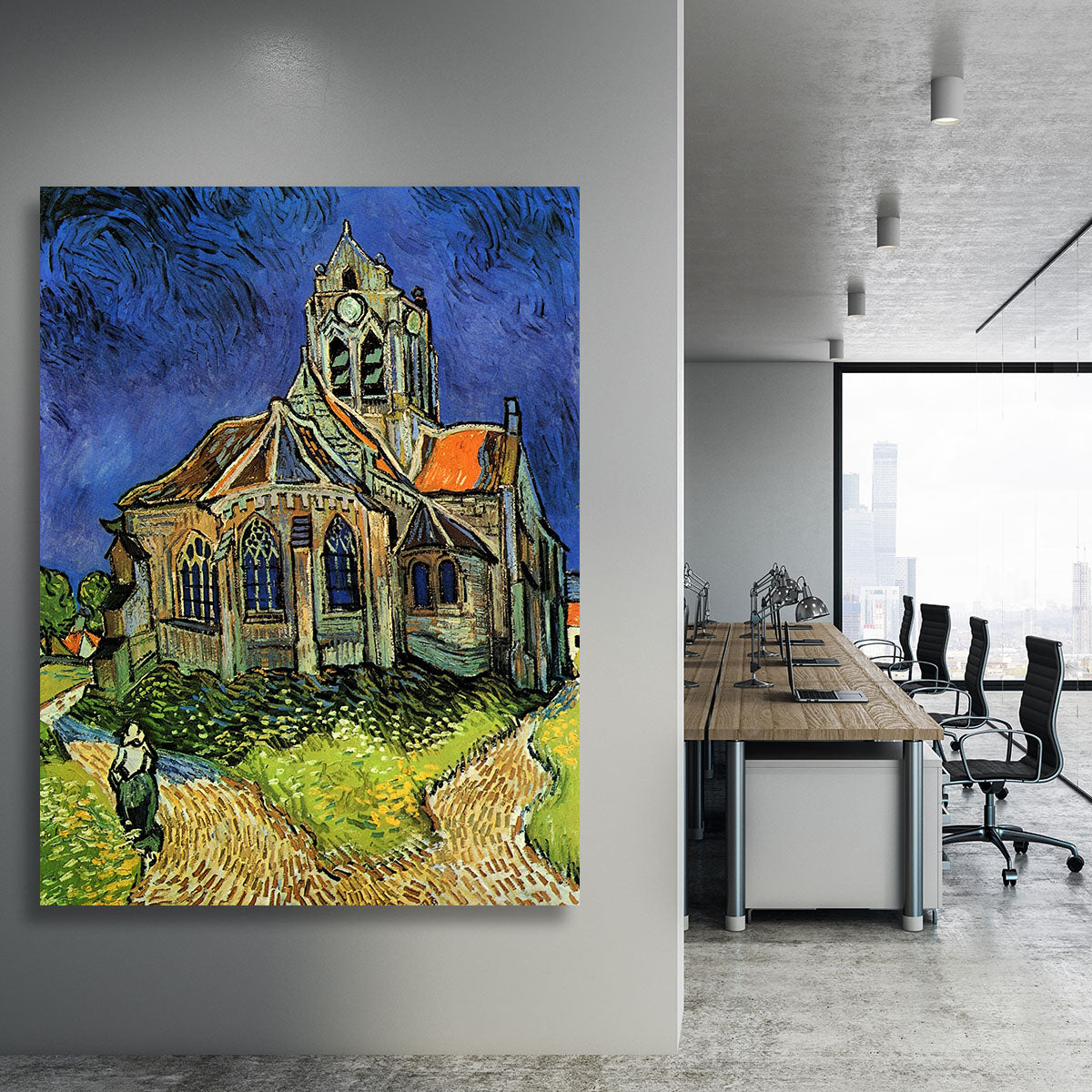 The Church at Auvers by Van Gogh Canvas Print or Poster - Canvas Art Rocks - 3