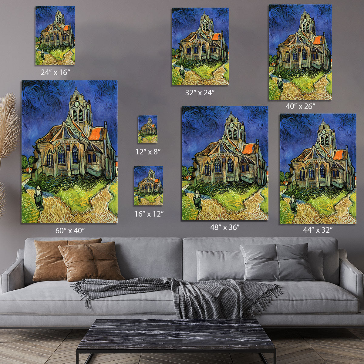 The Church at Auvers by Van Gogh Canvas Print or Poster - Canvas Art Rocks - 7