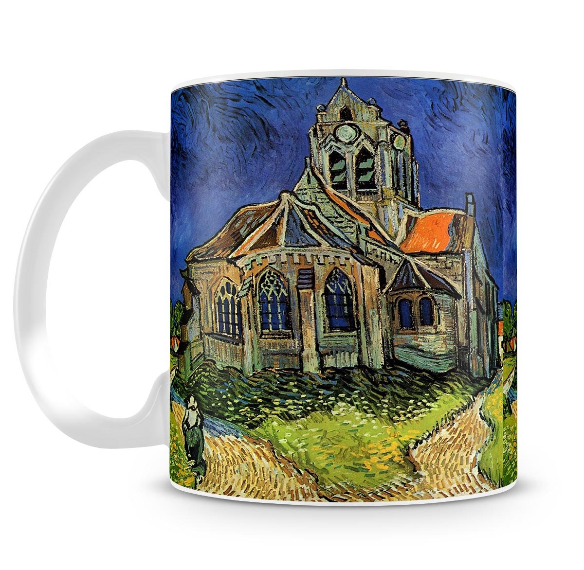 The Church at Auvers by Van Gogh Mug - Canvas Art Rocks - 4