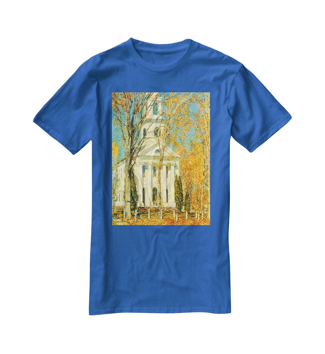The Church of Old Lyme Connecticut 2 by Hassam T-Shirt - Canvas Art Rocks - 2