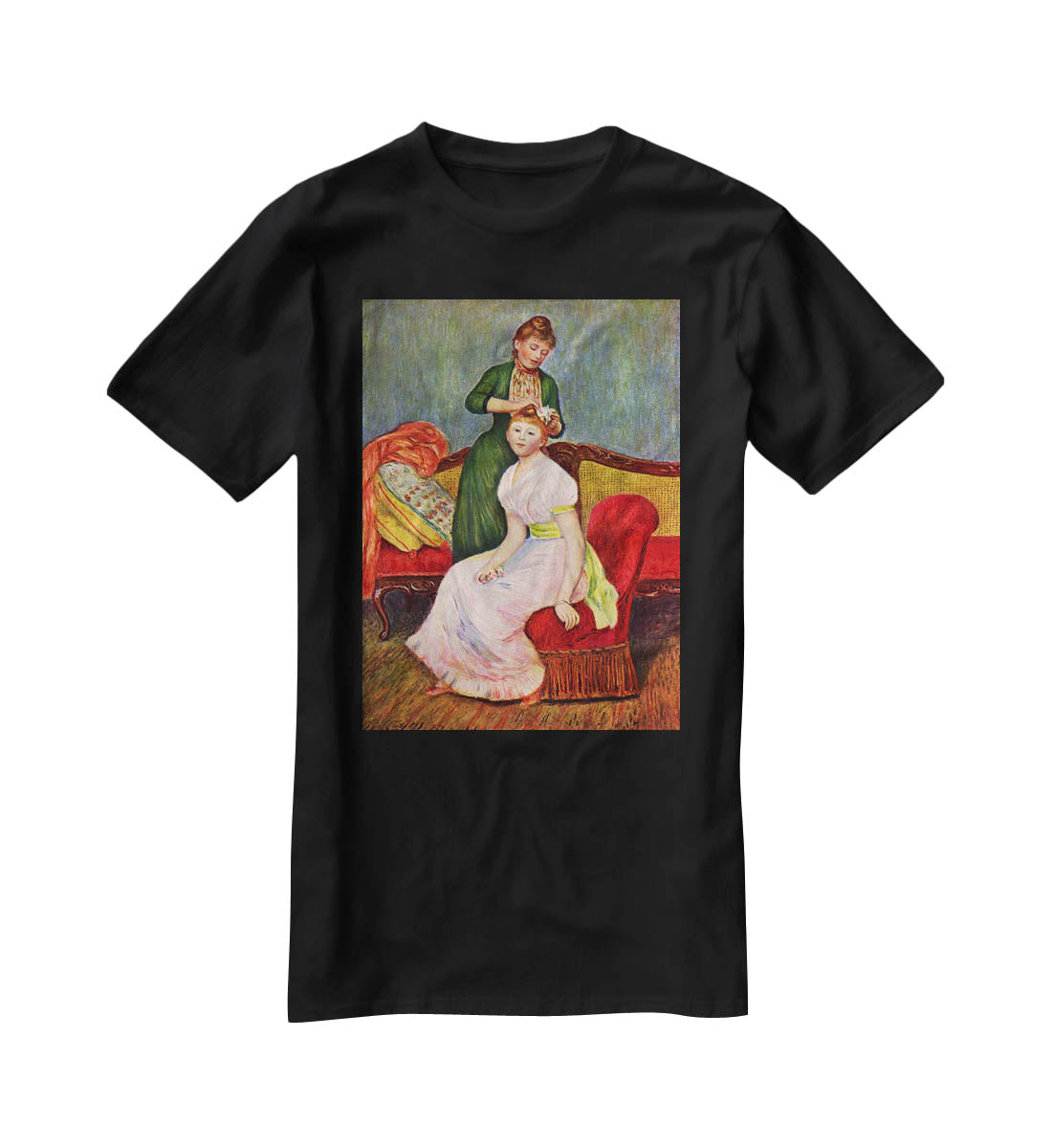 The Coiffoire by Renoir T-Shirt - Canvas Art Rocks - 1