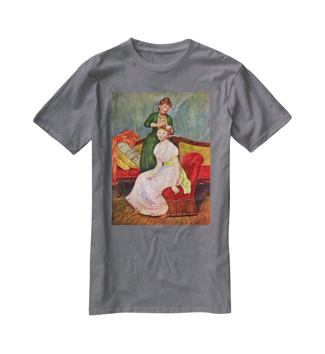 The Coiffoire by Renoir T-Shirt - Canvas Art Rocks - 3