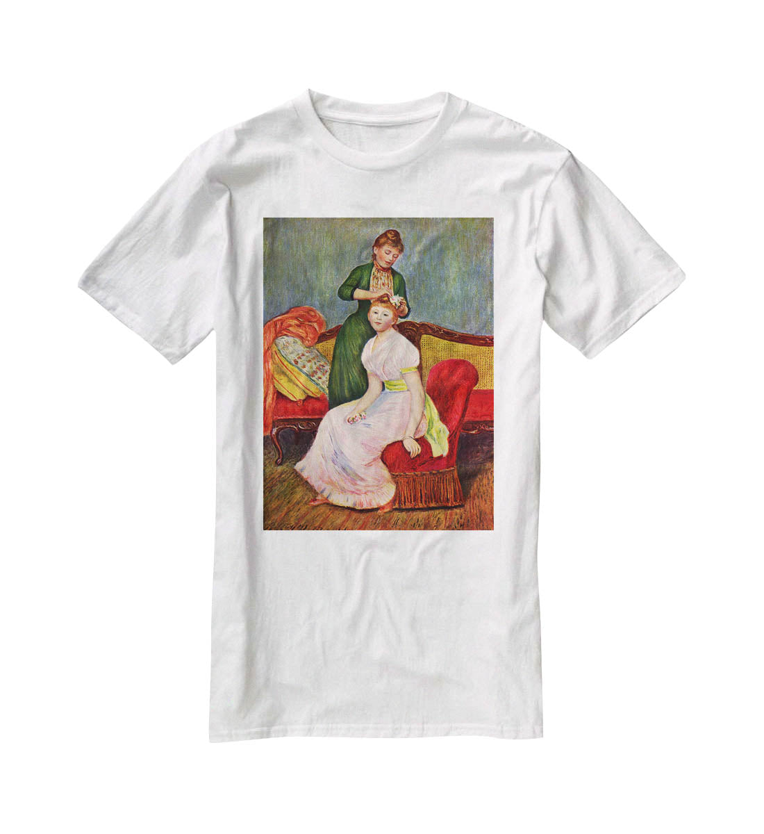The Coiffoire by Renoir T-Shirt - Canvas Art Rocks - 5