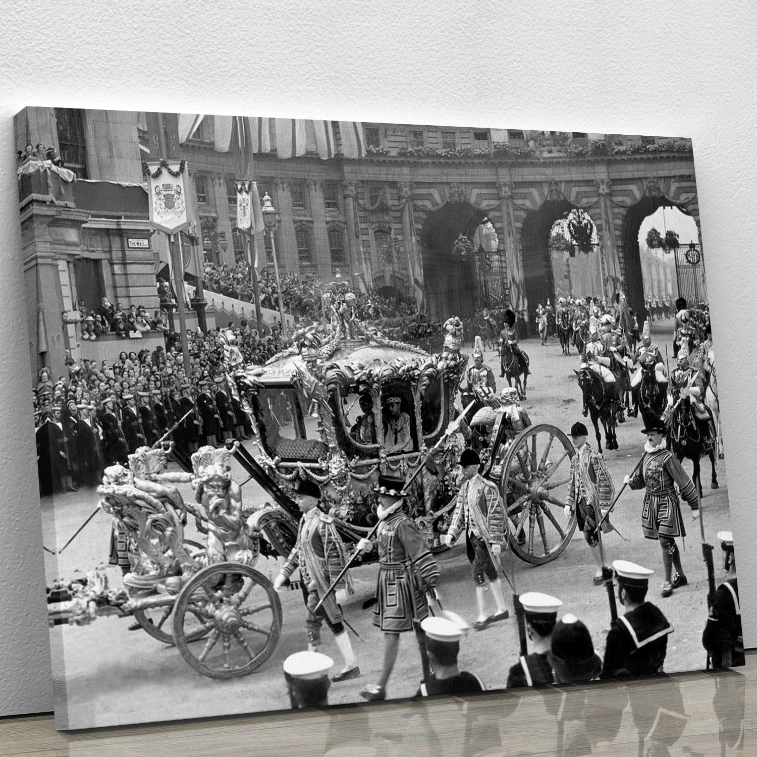 The Coronation of King George VI Kings coach Canvas Print or Poster - Canvas Art Rocks - 1