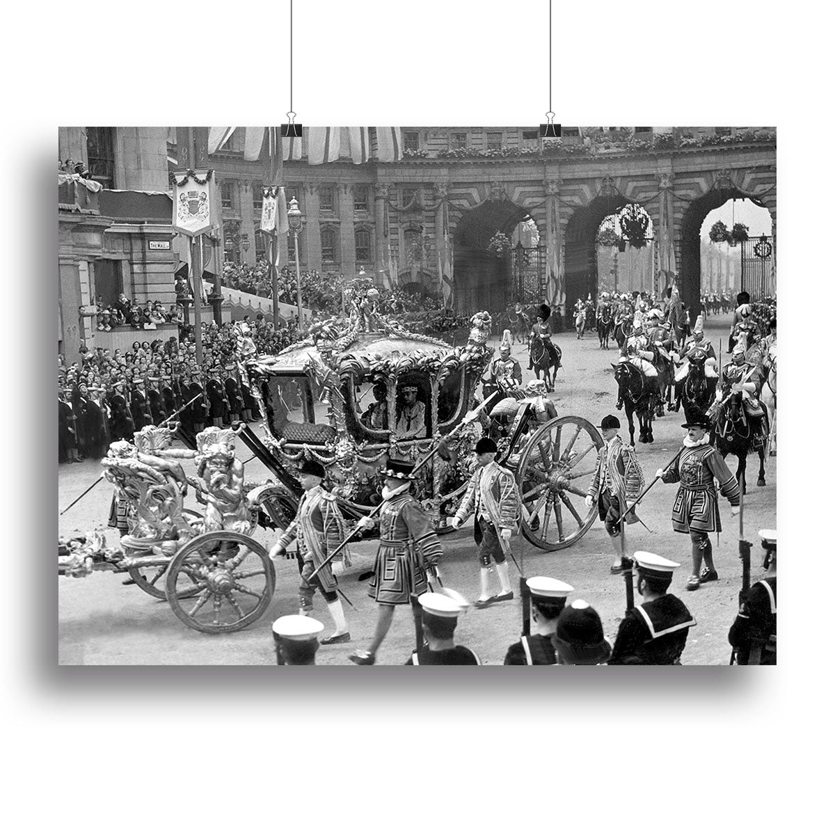 The Coronation of King George VI Kings coach Canvas Print or Poster - Canvas Art Rocks - 2