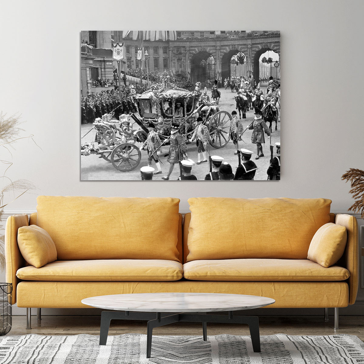 The Coronation of King George VI Kings coach Canvas Print or Poster - Canvas Art Rocks - 4