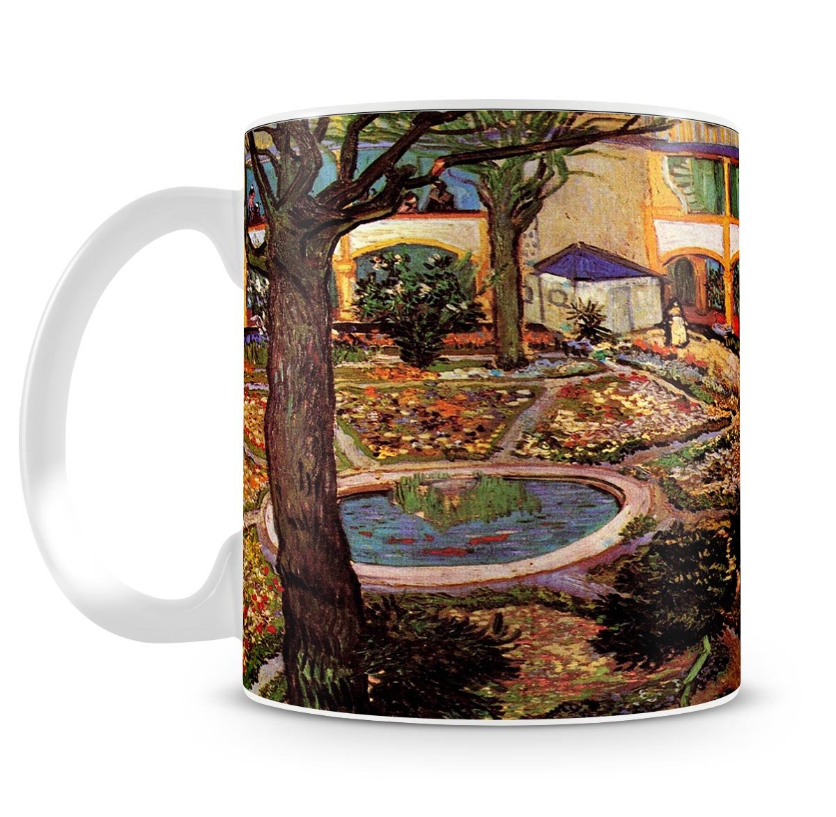 The Courtyard of the Hospital at Arles by Van Gogh Mug - Canvas Art Rocks - 4