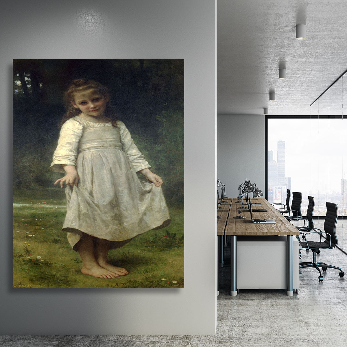 The Curtsey By Bouguereau Canvas Print or Poster - Canvas Art Rocks - 3