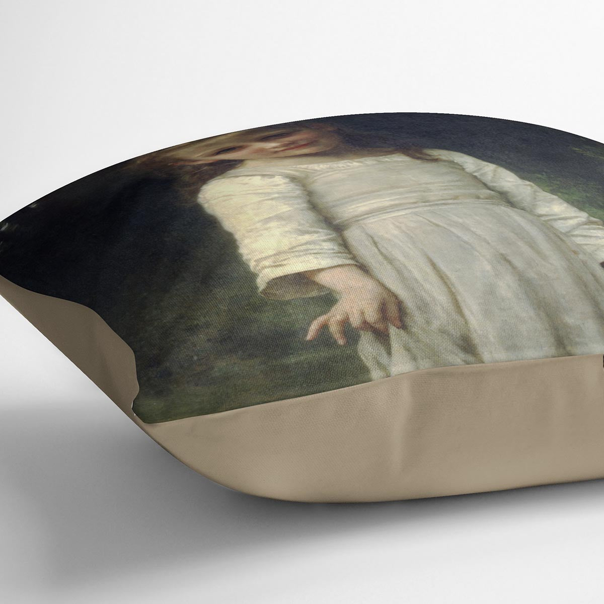The Curtsey By Bouguereau Cushion