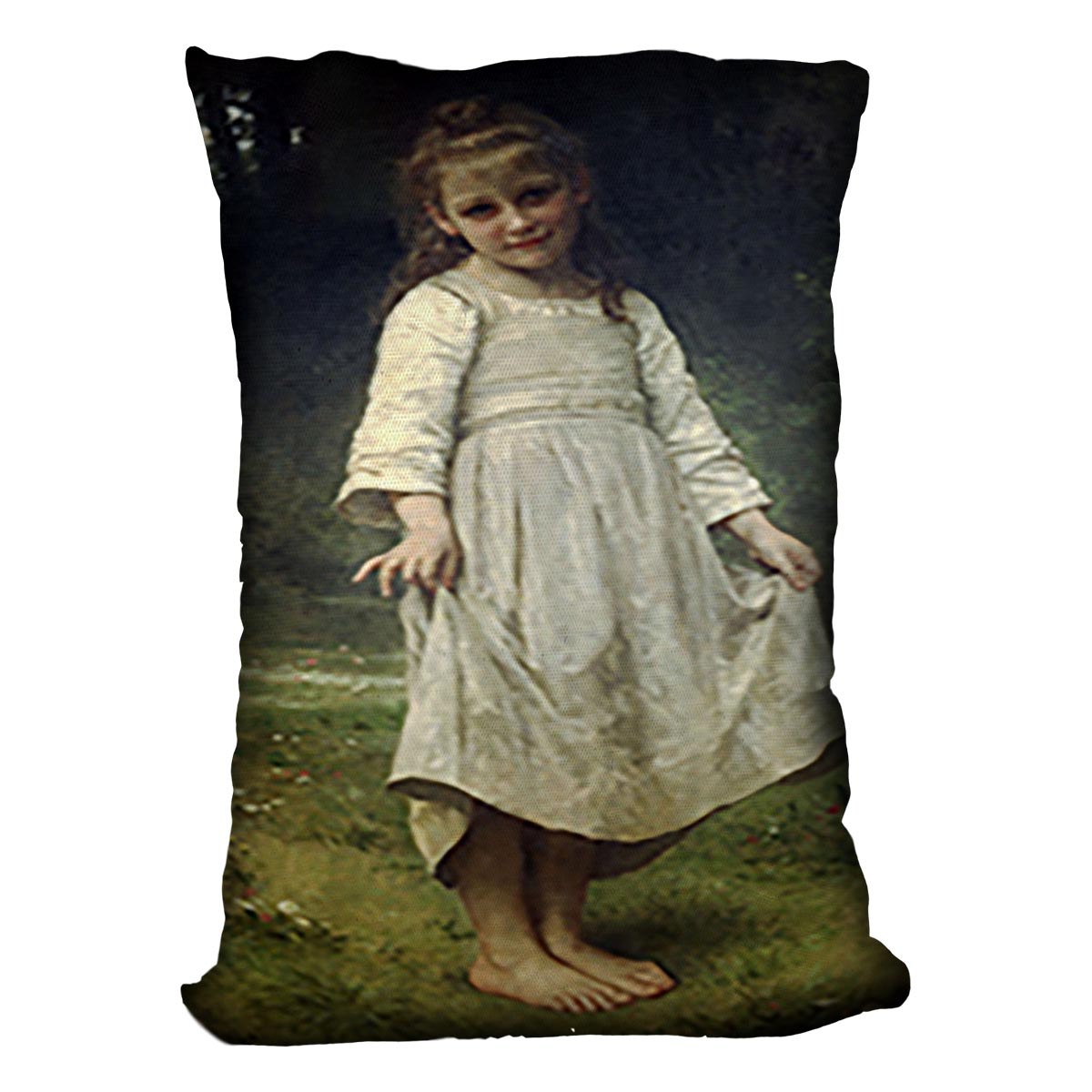 The Curtsey By Bouguereau Cushion