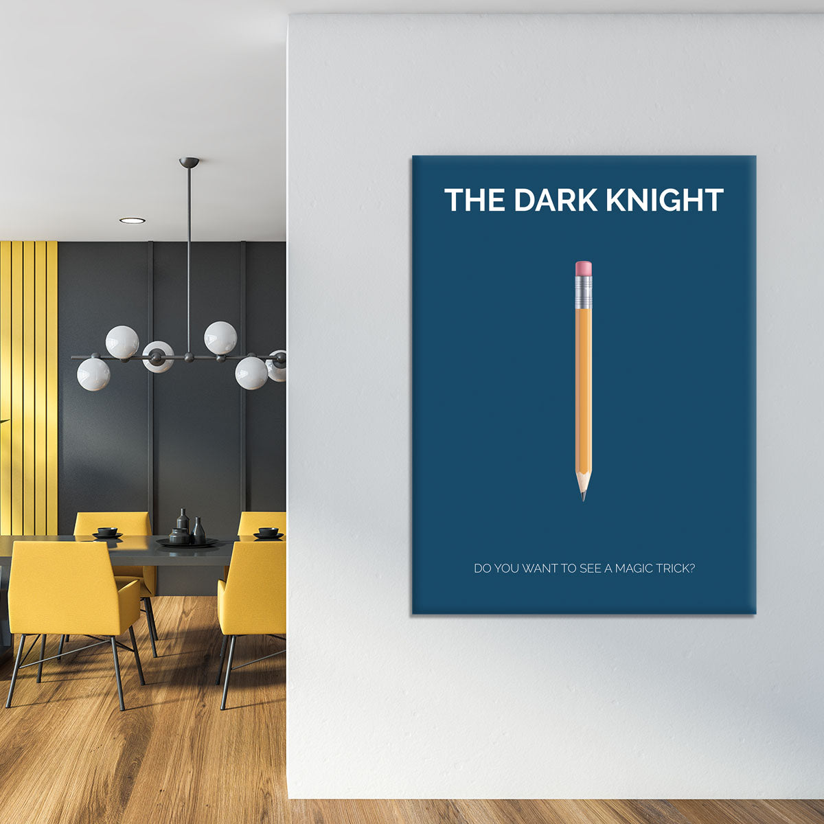 The Dark Knight Minimal Movie Canvas Print or Poster - Canvas Art Rocks - 4